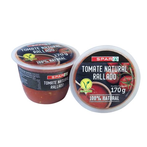 Tomate Natural Rallado Spar 170 Grs Spar