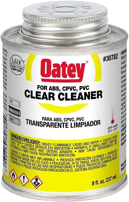 Oatey 30782 Clear Cleaner For ABS PVC And CPVC Pipe And Fittings 8