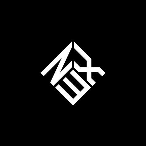 NWX letter logo design on black background. NWX creative initials ...