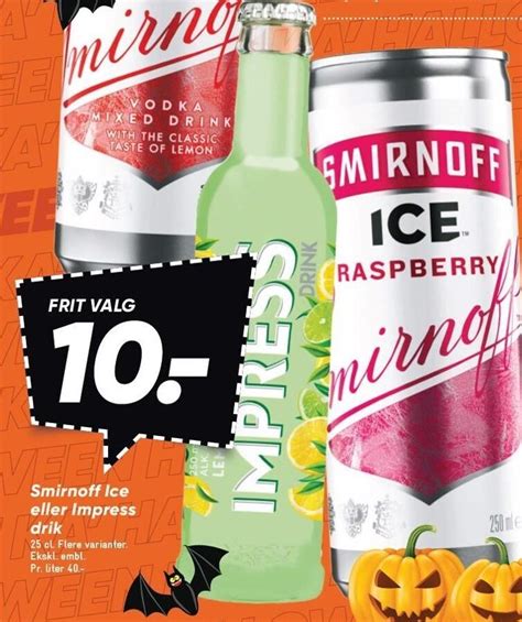 Smirnoff Ice Eller Impress Drik Tilbud Hos Bilka