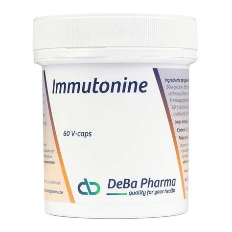 Deba Pharma Immutonine V Caps Supplementencenter Be