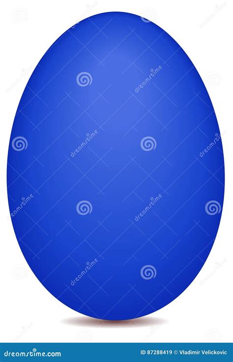 Blue Egg Stock Vector Illustration Of Blue Isolated 87288419