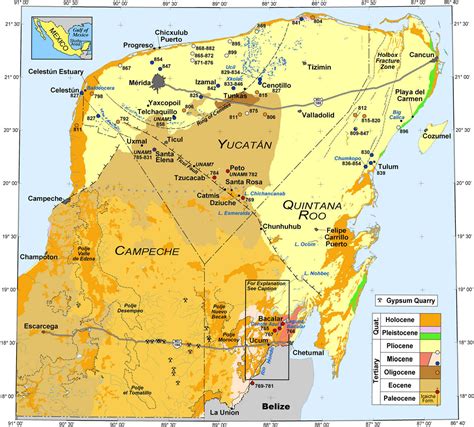 Map Of Yucatan Peninsula Mexico