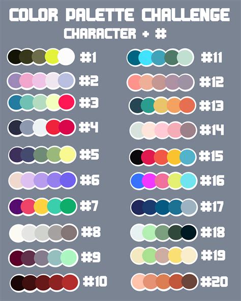 Color Palette Challenge Closed By Arachnide Pool On Deviantart