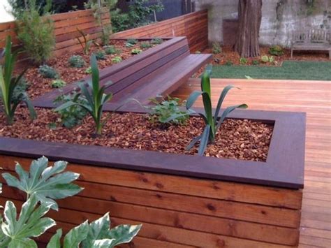 Inspirations On Modernizing The Garden With Planters With Images Deck Planters Deck Designs