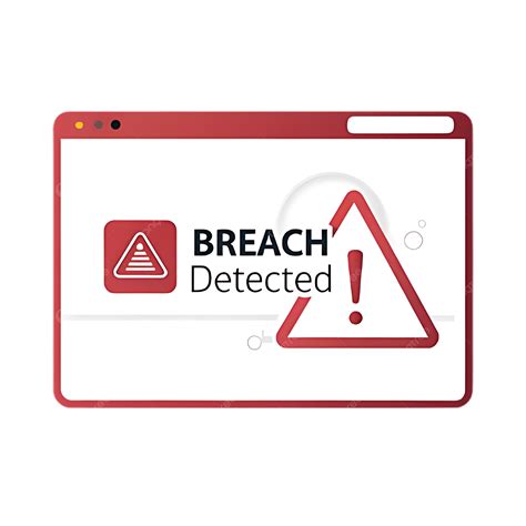 A Pop Up Alert Window With Red Warning Triangle And Bold Text, Red