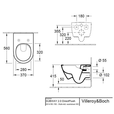 Villeroy And Boch Subway 20 Rimless Wall Hung Wc With Vifresh