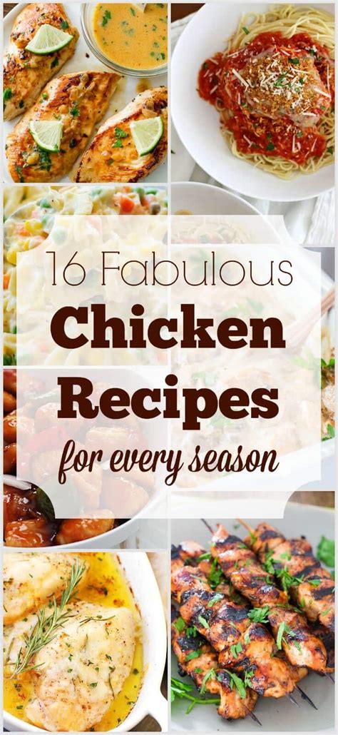 16 Fabulous Chicken Recipes for Every Season | Creating My Happiness