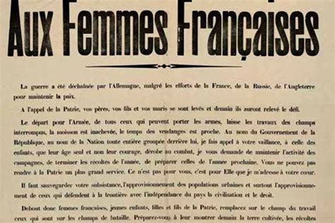 Appel aux femmes françaises