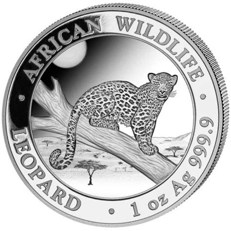 African Wildlife Leopard 1 Oz Silver 2021 Metal Market Europe