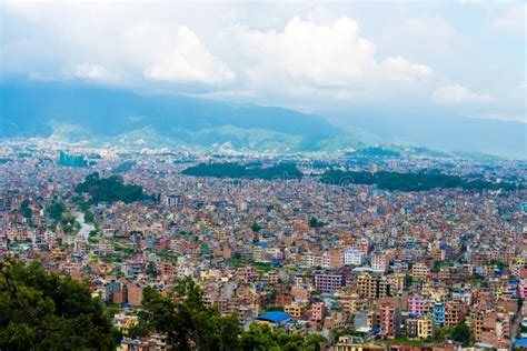 View Over Kathmandu City from Swayambhunath Stupa Complex, Nepal ...