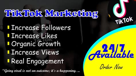 Grow Tiktok Promotion Tiktok Followers Tiktok Marketing Organically