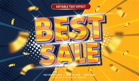 Premium Vector Best Sale Editable Text Effect Style