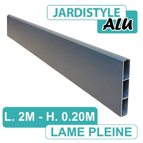 Lame De Cl Ture Aluminium Gris Anthracite Pleine