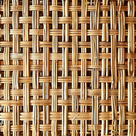 Rattan Handmade Texture Premium AI Generated Image