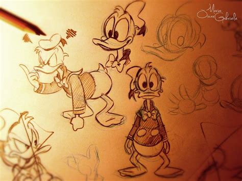 Donald Duck Sketches By Mariooscargabriele On Deviantart Immagini