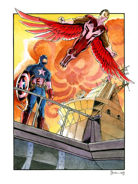 Captain America and Falcon by DanielGovar on DeviantArt