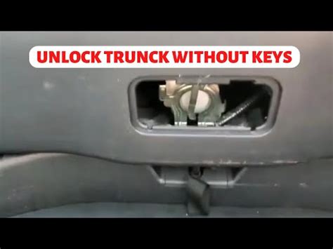 How To Open Trunk Without Keys How To Open Your Honda CRV Trunk