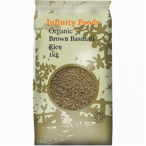 Infinity Organic Brown Basmati Rice 1kg Organic To Your Door