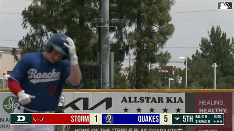 Jake Gelof Hits A Solo Home Run Quakes