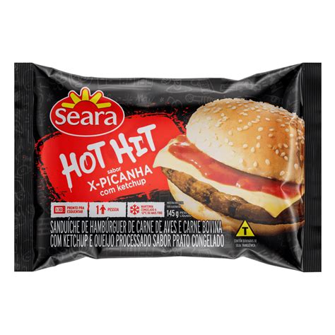 Hamb Rguer Seara Hot Hit X Picanha G Supermercado Soares Loji
