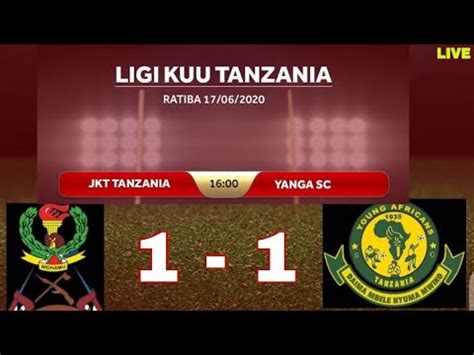 Jkt Tanzania Vs Yanga Live YouTube