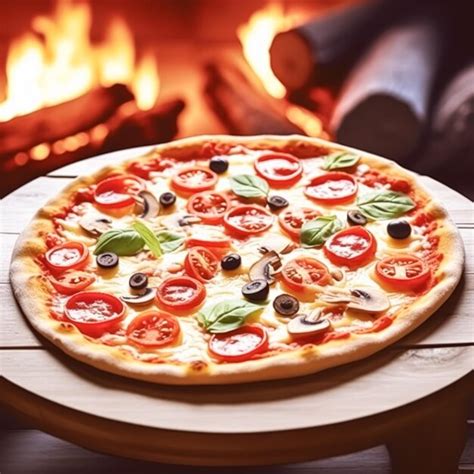 Premium Ai Image Pizza Capricciosa Homemade With Fire In The Oven