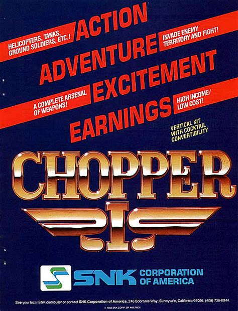 Chopper I US Set 1 MAME 2003 Plus ROM ISO NiceROM Featured