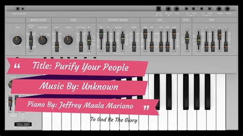 Title Purify Your People Piano Cover With Lyrics YouTube