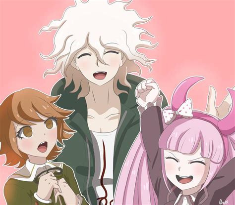 Daily Random Image Of Chihiro 232 Feat Kotoko And Nagito R Danganronpa