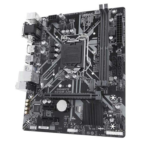 Gigabyte Lga1151 Ga H310m S2h M Atx Motherboard Black Techinn