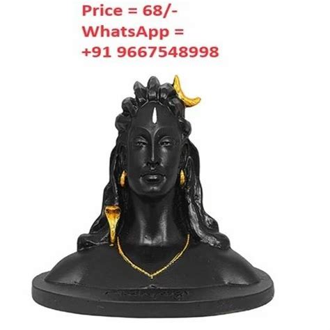 Resin Black Shiva Dhyana Mudra Adiyogi Statue Size Dimension Standard