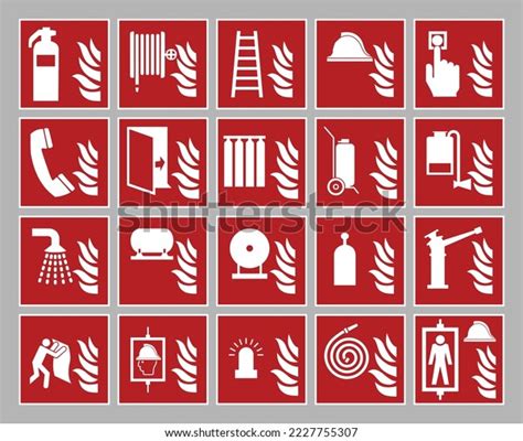 Hazard Sign Clipart Vector Fire Protection Stock Vector (Royalty Free ...