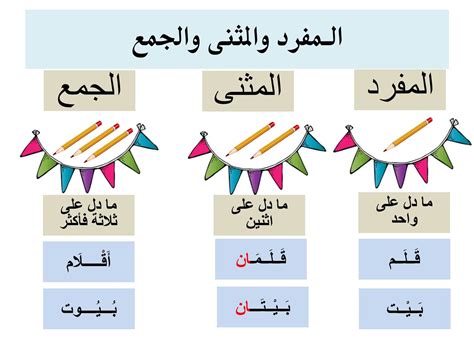 المفرد والمثنى والجمع Pdf