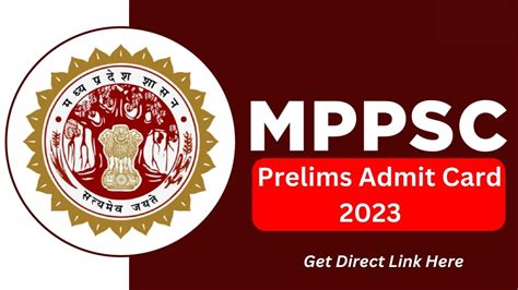 MPPSC 2023 Admit Card Released For Prelims Exam Direct Link Here