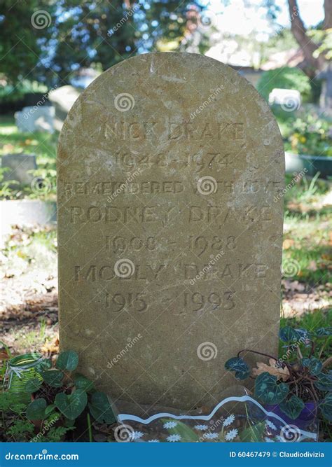 Nick Drake Tomb in Tanworth in Arden Editorial Stock Image - Image of grave, artist: 60467479