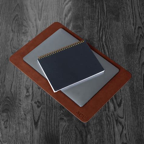 Personalized Leather Desk Pad Blotter USA Made Premium Leather