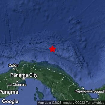 Shallow M Earthquake Hit In The Caribbean Sea Km From Panam