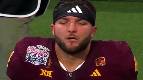 Arizona State Star Cam Skattebo Vomits Profusely During Dramatic