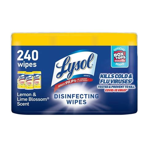 Lysol Disinfectant Wipes Multi Surface Antibacterial Cleaning Wipes For Disinfecting And