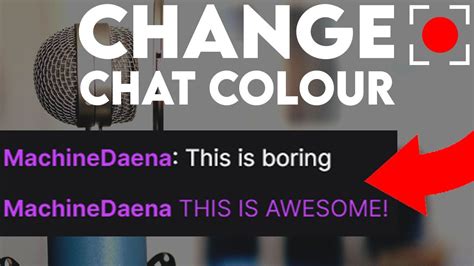 How To Change Twitch Chat Colour Text Colour YouTube