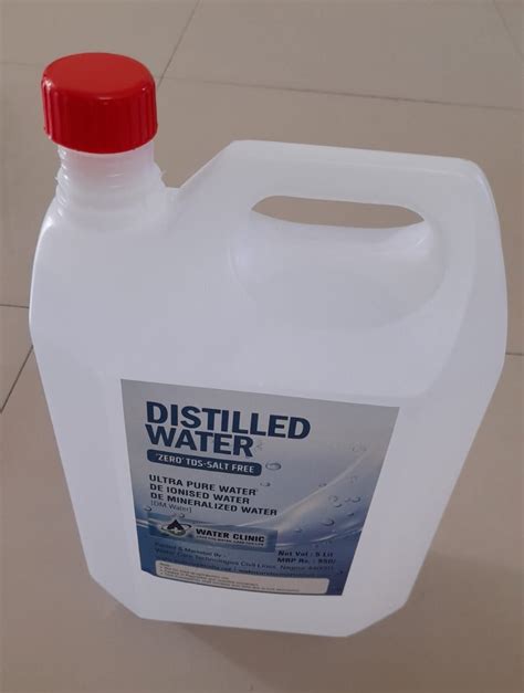 VITSZEE Distilled Water H2O Pure Di Ionised Distilled Water For