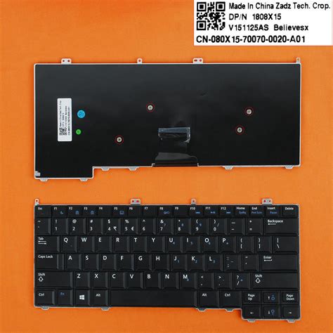 Us English Tablets Keyboard With Mini Enter Button For Dell Latitude