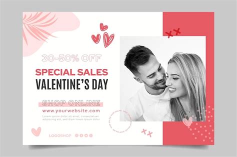 Free Vector Valentine S Day Sales Banner