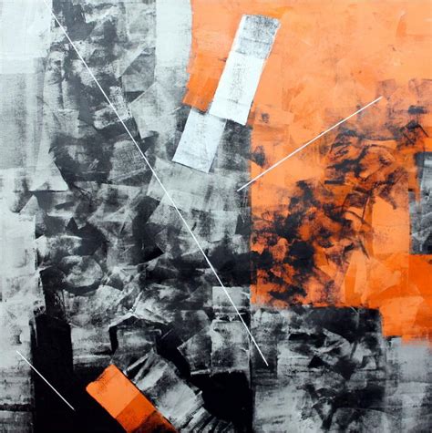 Orange Abstract Painting at PaintingValley.com | Explore collection of ...