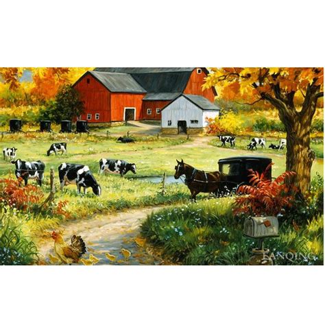 Cattle Ranching Painting