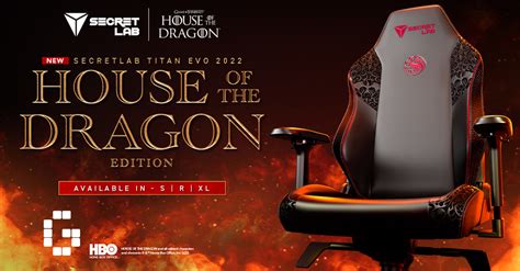 Secretlab Reveals House of the Dragon Edition Game of Thrones Gaming ...