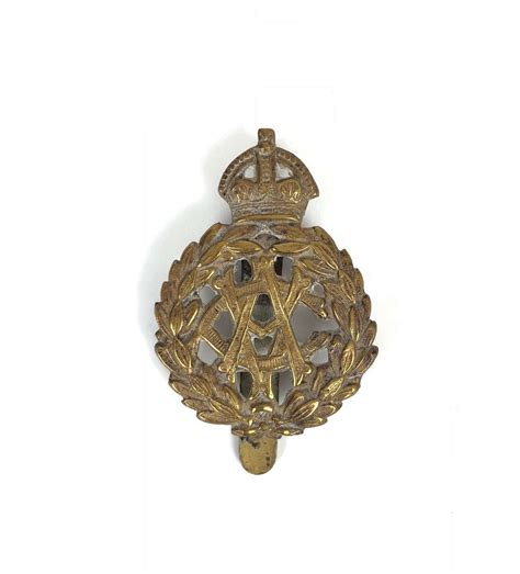 Ww Army Veterinary Corps All Brass Economy Cap Badge