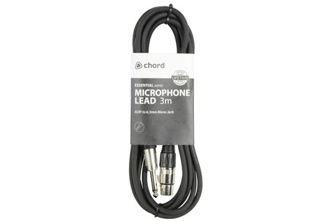 Chord Microphone Lead Xlr Female To Mm Jack Metre