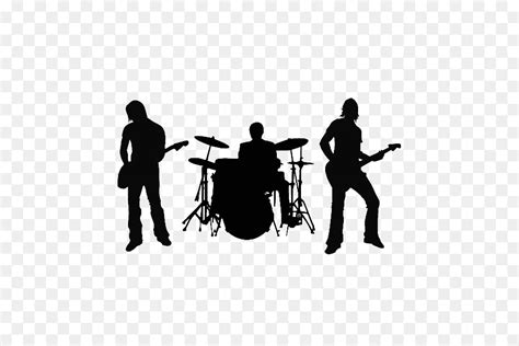 Rock Band Silhouette Musical ensemble - band png download - 5000*3333 ...